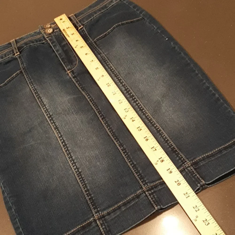 Cato Denim Pencil Skirt
